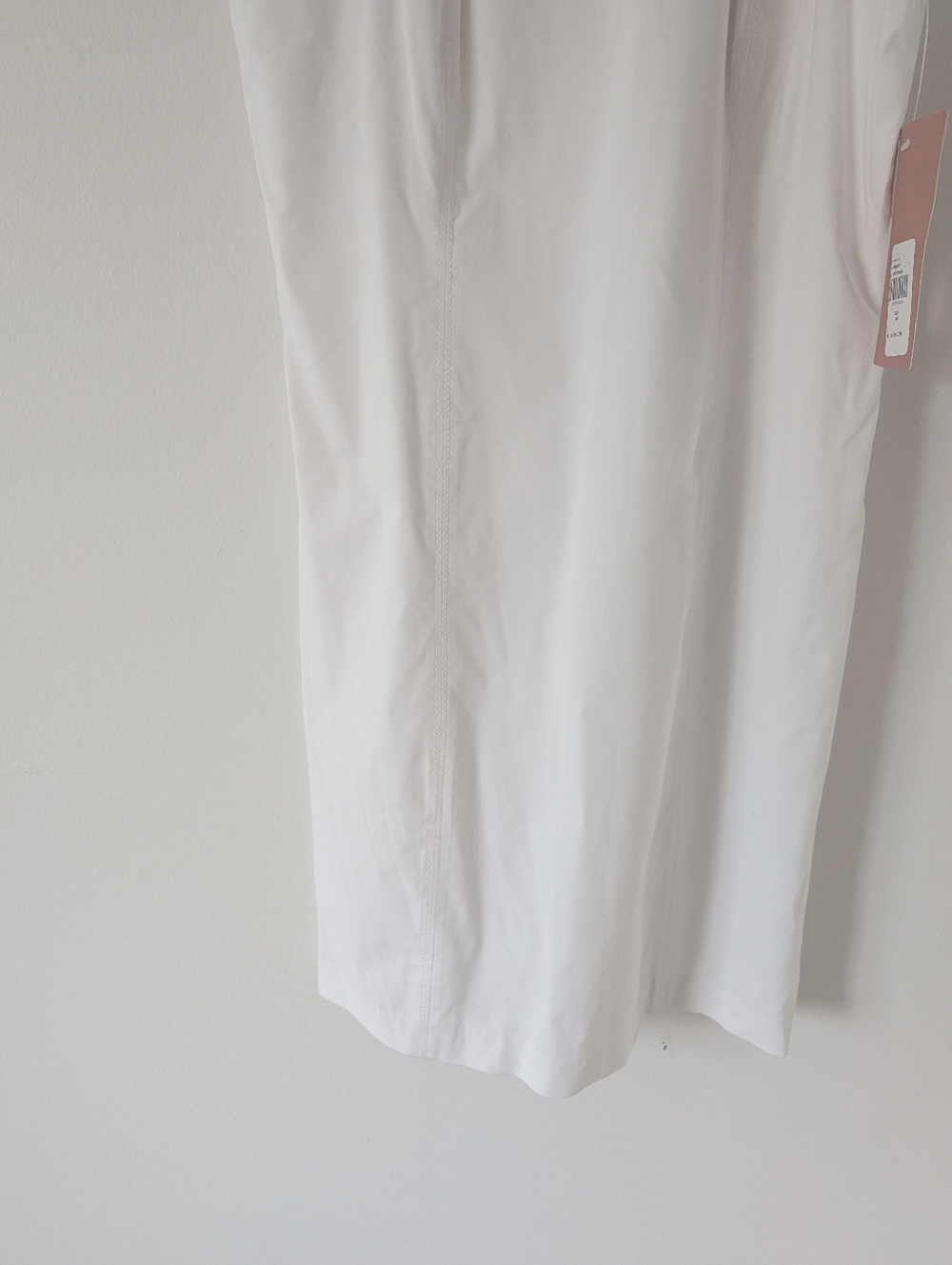 NWT! Anthropologie BHLDN Helena White Sleeveless Seamed Mini Dress - Picture 11 of 11